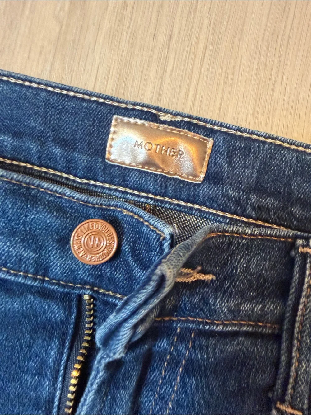 MOTHER Dark Blue Flare Jeans